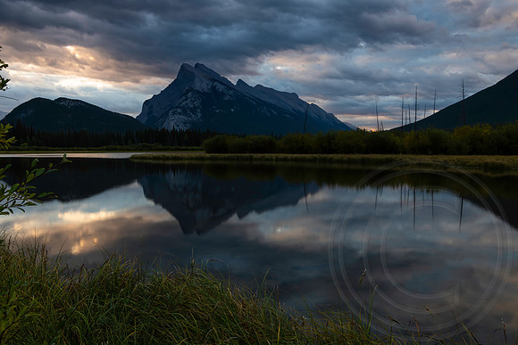 Reflections of Mount Rundle, Banff, Alberta, Canada