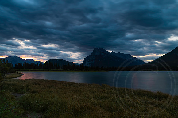 Mount Rundle in the light of dawn, Banff, Alberta, Canada
